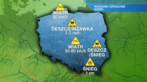 Pogoda na jutro sobota 16 12 Nocą opady niemal wszędzie miejscami