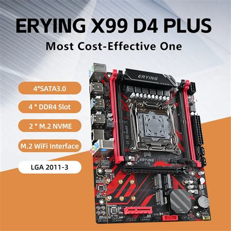 ERYING X99 D4 PLUS LGA 2011-3 Desktops Motherboard Support E5 V3 V4 All ...