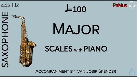 Major Scales For Saxophone And Piano Tempo Accompaniment Hz