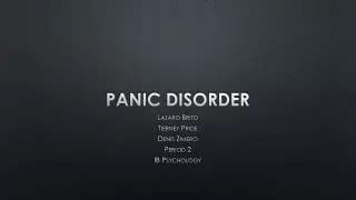 Ppt Panic Disorder With Agoraphobia Powerpoint Presentation Free