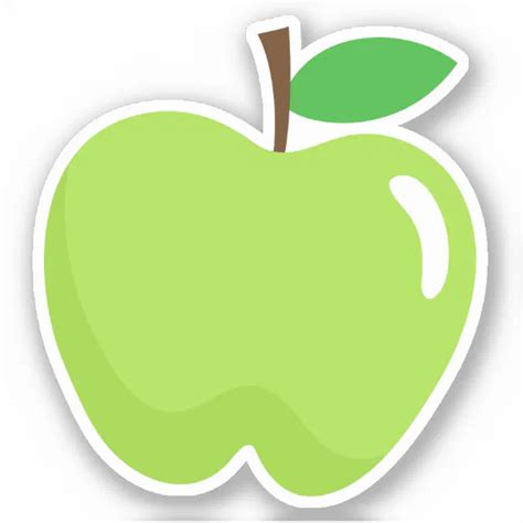 Fresh Green Apple Sticker Zazzle