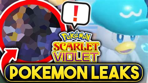 Huge Pokemon Scarlet And Violet Leaks New Pokemon New Evolution Details