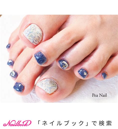 夏 秋 オールシーズン フット ワンカラー Pea Nailmakoのネイルデザイン No 6576600 ネイルブック