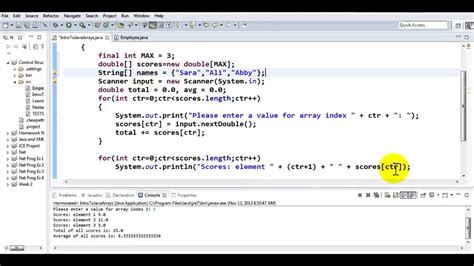 Java Tutorial Working With Parallel Arrays YouTube