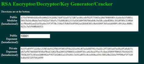 Encryption Rsa Public Key And Private Key Lengths Information