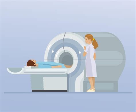 Premium Vector Ct Scan And Patient