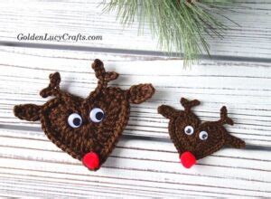 Fun Crochet Reindeer Patterns For Holiday Season Clairea Belle Makes