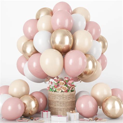 Amazon Nude Dusty Pink Balloons Set Pcs Inch Retro Blush