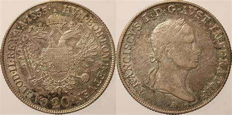 Österreich 20 Kreuzer 1835 A Franz 2 1792 1835 ss AU MA Shops