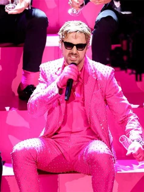 Oscars 2024 Ryan Gosling Pink Suit Ryan Gosling 2024 Pink Suit