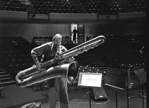 Scott Robinson and a contrabass saxophone. I'd call it a contrabass ...