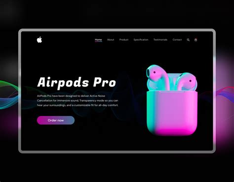 Apple Airpods Pro Website Design 1 Images Behance