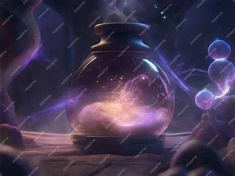 Premium Ai Image A Magical Jar Background