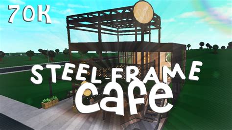 Bloxburg Speedbuild 70k Steel Frame Cafe Youtube