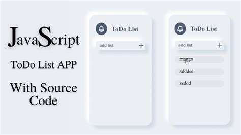 Todo List Javascript Project How To Create Todo List Using Html Css