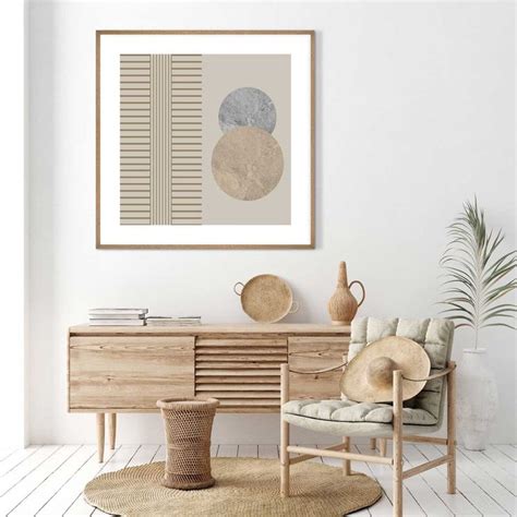 Quadro Decorativo Geom Trico Arte Moderna C Rculos Em Fundo Nude Decor
