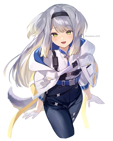 Safebooru Girl Belt Black Belt Black Headband Blonde Hair Blue