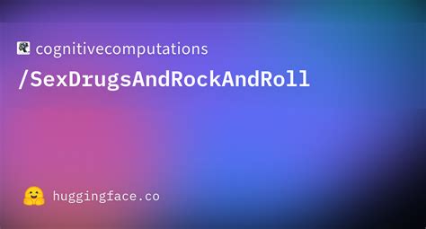 Cognitivecomputations Sexdrugsandrockandroll · Datasets At Hugging Face