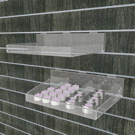 Cm Cm Acrylic Lipped Shelf Slatwall Maxshelf Retail Equipment