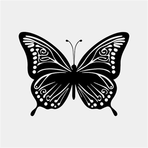 Hermosa Mariposa Vector Logo Dise O Idea Aislada Vector Premium