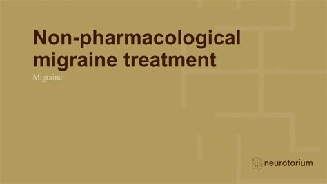 Migraine - Treatment principles - Neurotorium