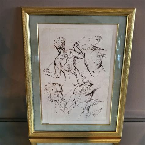 At Auction Late 18th Century Early 19th Century Homoerotic Male Nude Drawing