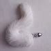 White Cat Tail Butt Plug Kitten Play Tail Fox Tail Bdsm Sex Etsy