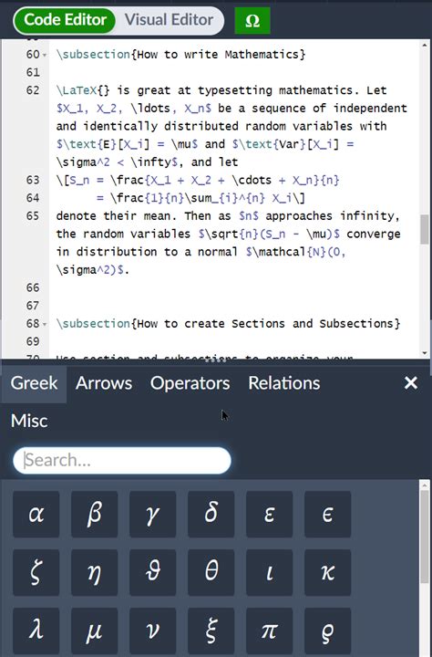 Using the Symbol Palette in Overleaf - Overleaf, Editor LaTeX Online