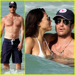 Dylan McDermott Miami With Mystery Woman Bikini Dylan McDermott