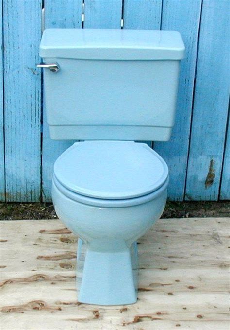 Light Blue Toilet Made By Universal Rudle Classic Vintage Home Toilet