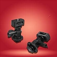 Hanumex Adjustable Angle Pole Swivel Hot Shoe Mount Screw Hot Shoe Mount Adapter For