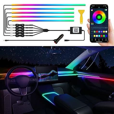 Snapklik Dreamcolor Acrylic Interior Car Led Strip Light