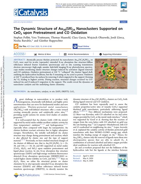 Pdf The Dynamic Structure Of Au Sr Nanoclusters Supported On