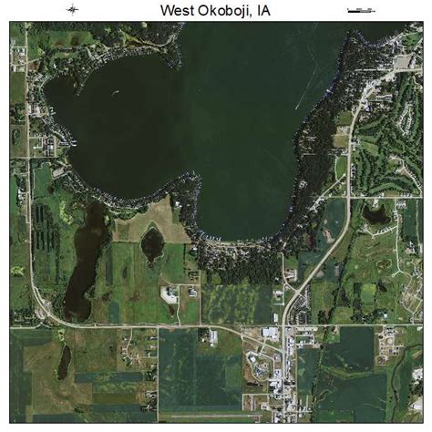 Aerial Photography Map Of West Okoboji Ia Iowa