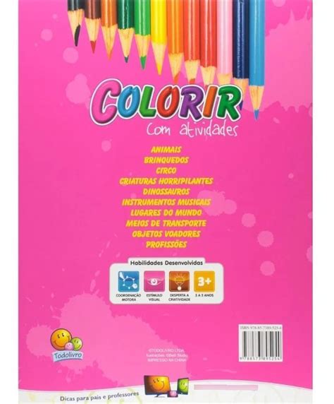 Livro Colorir Atividades Objetos Voadores Todo Livro Papellotti