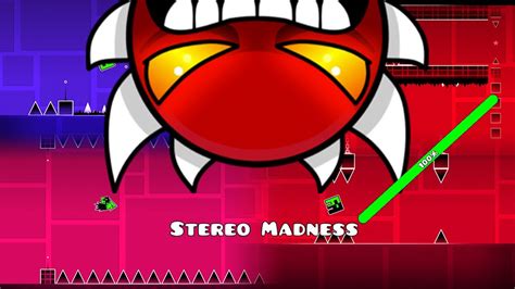 Stereo Madness 100 Extreme Demon By Robtop Geometry Dash Youtube