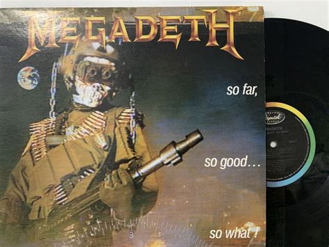 Megadeth So Far So Good So What LP 1988 Capitol C1 48148 VG