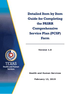 Fillable Online Detailed Item By Item Guide For Completing The Pasrr