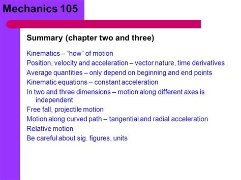 Mechanics Kinematic Quantities As Vectors Two Dimensional Motion