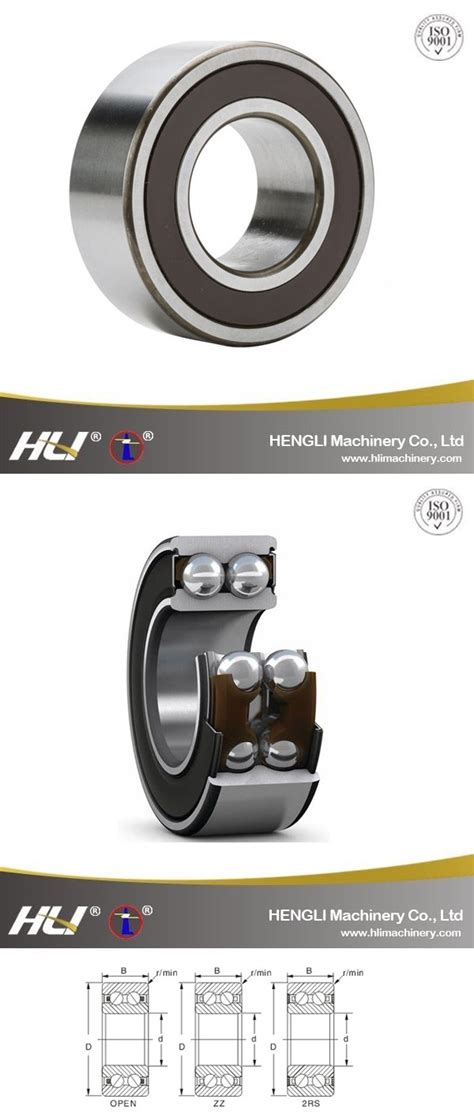 5208 5208 ZZ 5208 2RS Separable Double Row Angular Contact Ball Bearing ...