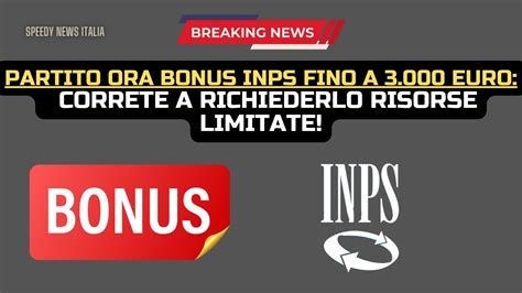 Partito Ora Bonus Inps Fino A Euro Correte A Richiederlo Risorse