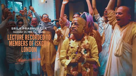 Srila Prabhupada Lecture Recorded To Members Of ISKCON London