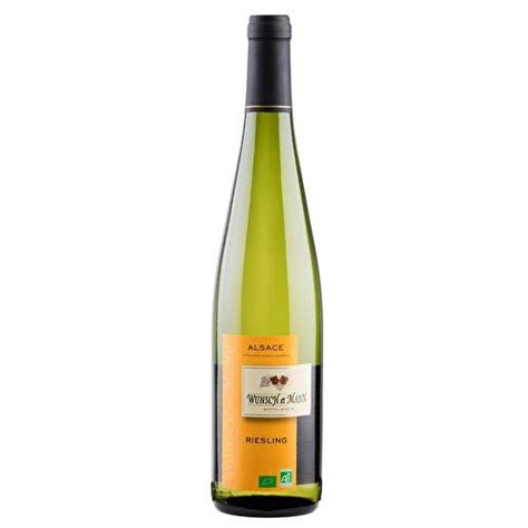 Wunsch et Mann Alsace AOP Riesling BIO Supermarchés Match