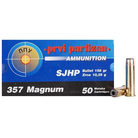 Prvi Partizan Magnum Gr Semi Jacketed Hollow Point Box Of