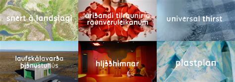 Sex Tilnefningar Fyrir H Nnunarver Laun Slands Fr Ttasafn Samt K I Na Arins Slenskur I Na Ur