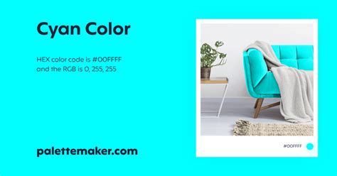 Cyan Color - HEX #00FFFF Meaning and Live Previews - PaletteMaker