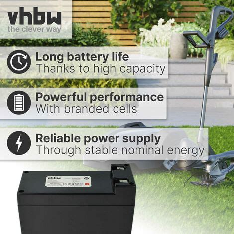 Vhbw Battery Compatible With Ambrogio L Elite L Deluxe L Elite