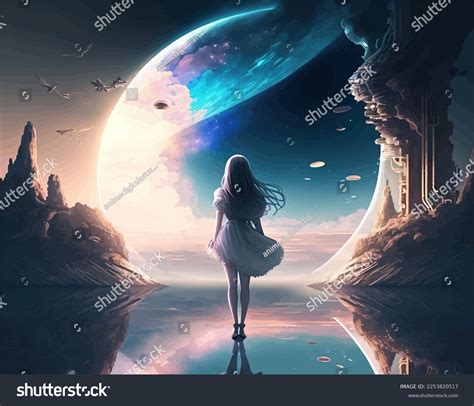 Anime Girl Fantasy World Digital Art Stock Illustration 2253820517 Shutterstock