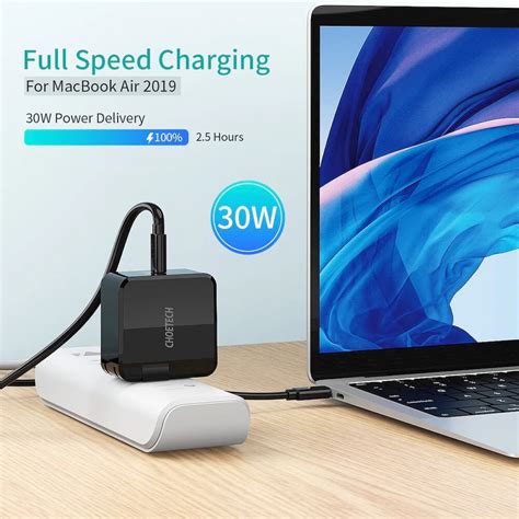 Choetech Wall Charger Usb C W Pd W Usb