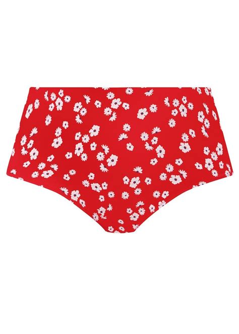 Figi K Pielowe Elomi Swim Plain Sailing Es Rfl Bikini Brief Red Floral Stroje K Pielowe